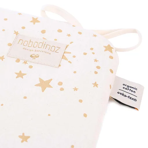 Nobodinoz Baby Bettnest goldene Sterne natur