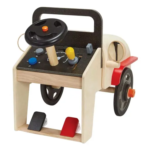 Plan Toys Spielzeug Automechaniker/Fahrsimulator Holz