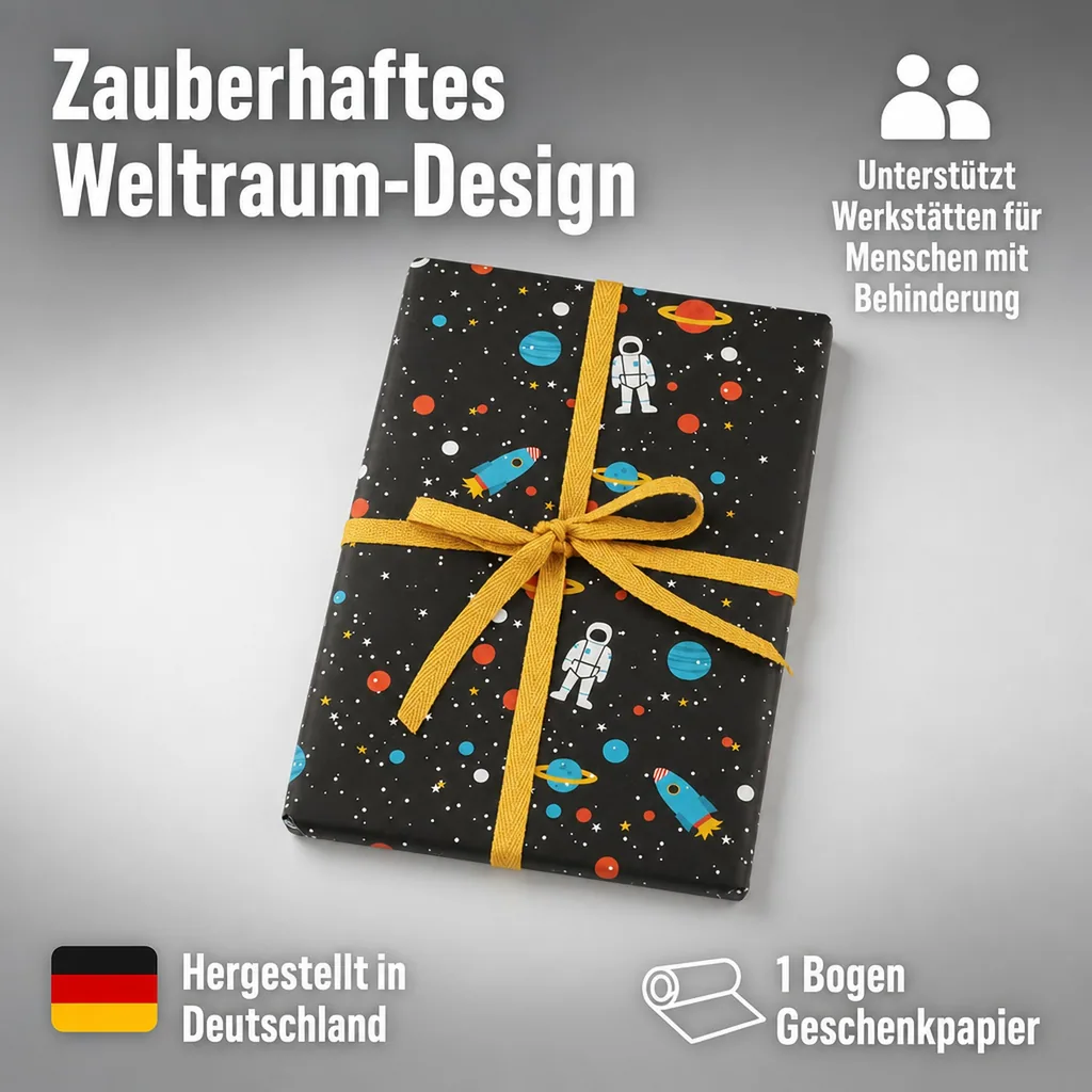 Ava & Yves Geschenkpapier Weltraum