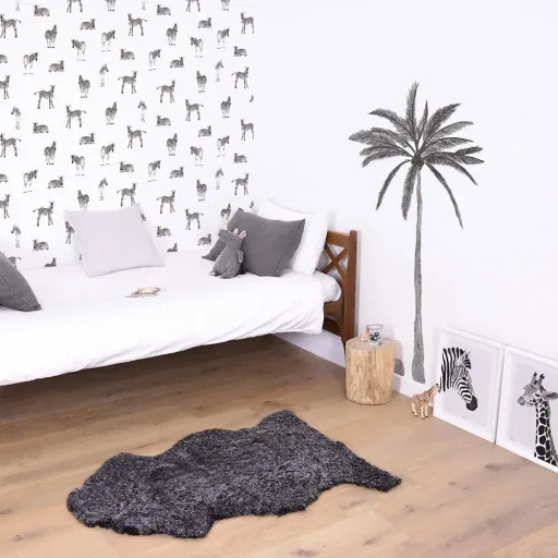 Lilipinso Poster Giraffe schwarz weiss