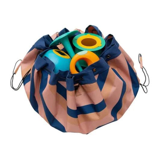 play & go Outdoor Spielsack Print Streifen Mokka