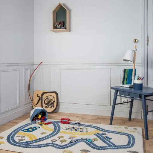 Art for Kids Kinderteppich Rennstrecke 80 x 150