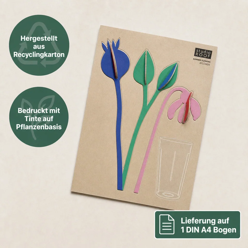 Studio Roof Sommerblumen Pappe