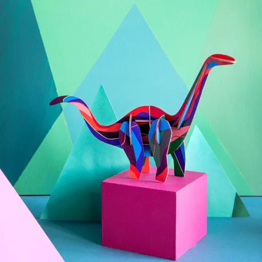 studio ROOF 3D Dinosaurier Diplodocus Pappe