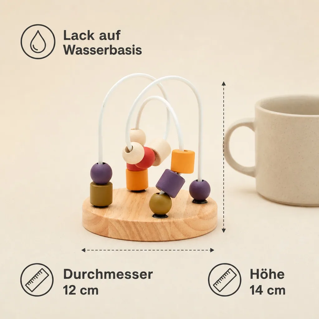 Kids Concept Mini Motorikschleife Neo Kugeln bunt