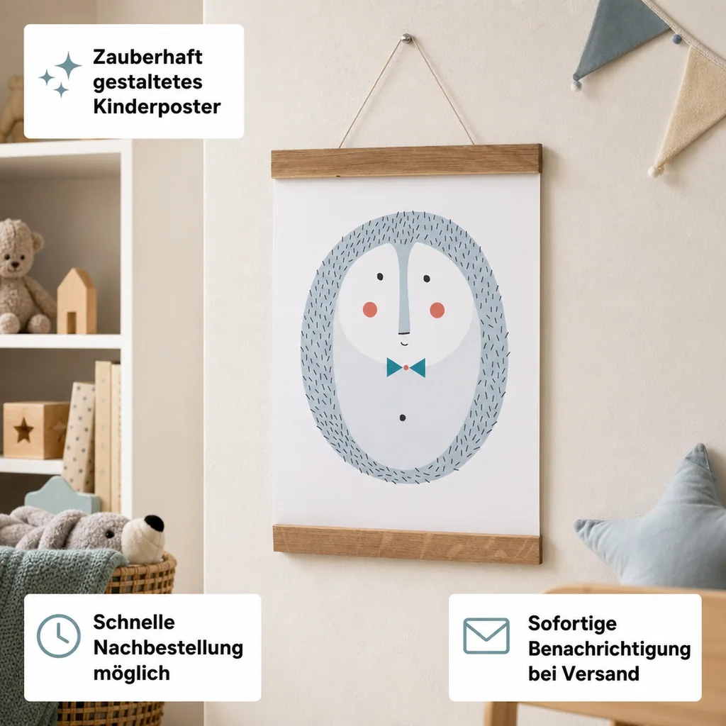 Ava & Yves Kinderposter Igel