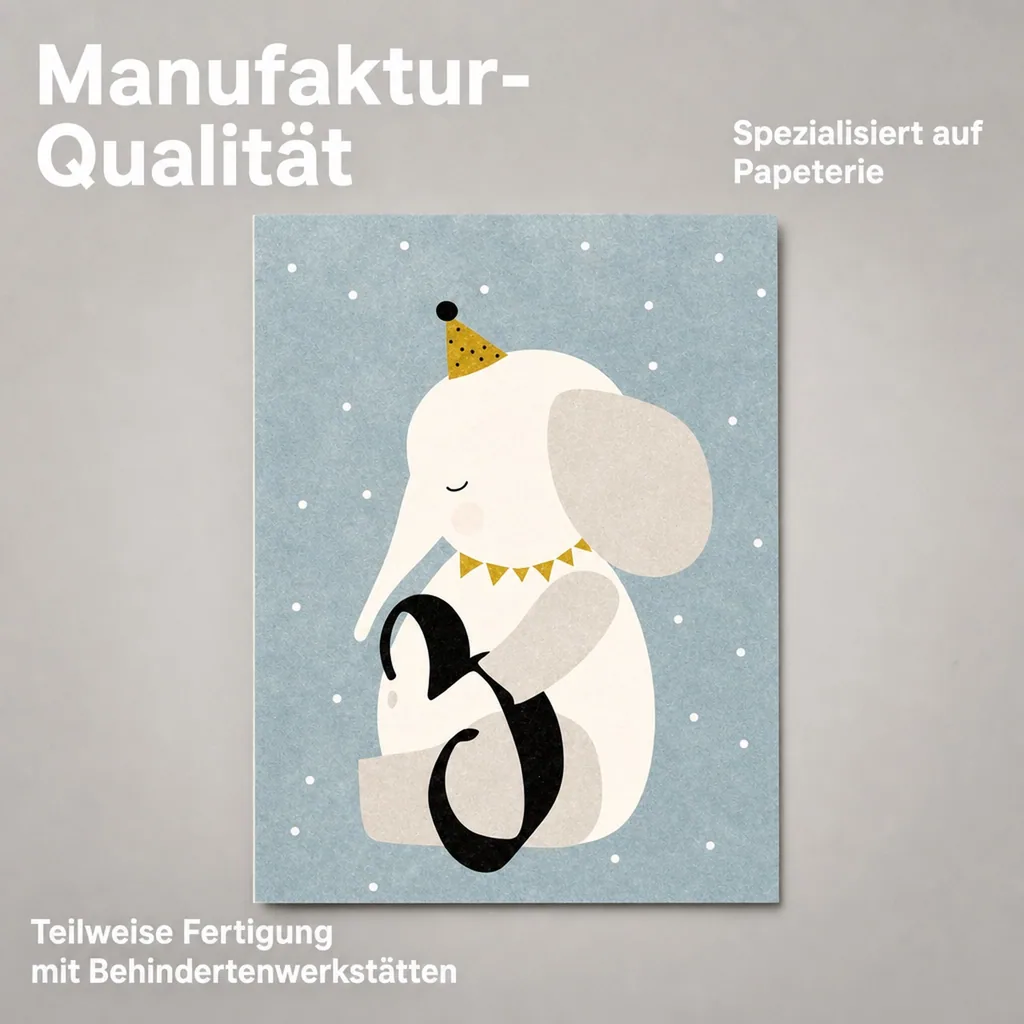 Ava & Yves Postkarte Elefant "3"
