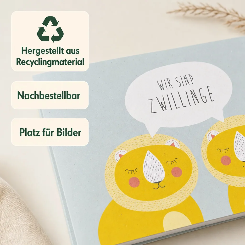 Ava & Yves Erinnerungsbuch "Wir sind Zwillinge"