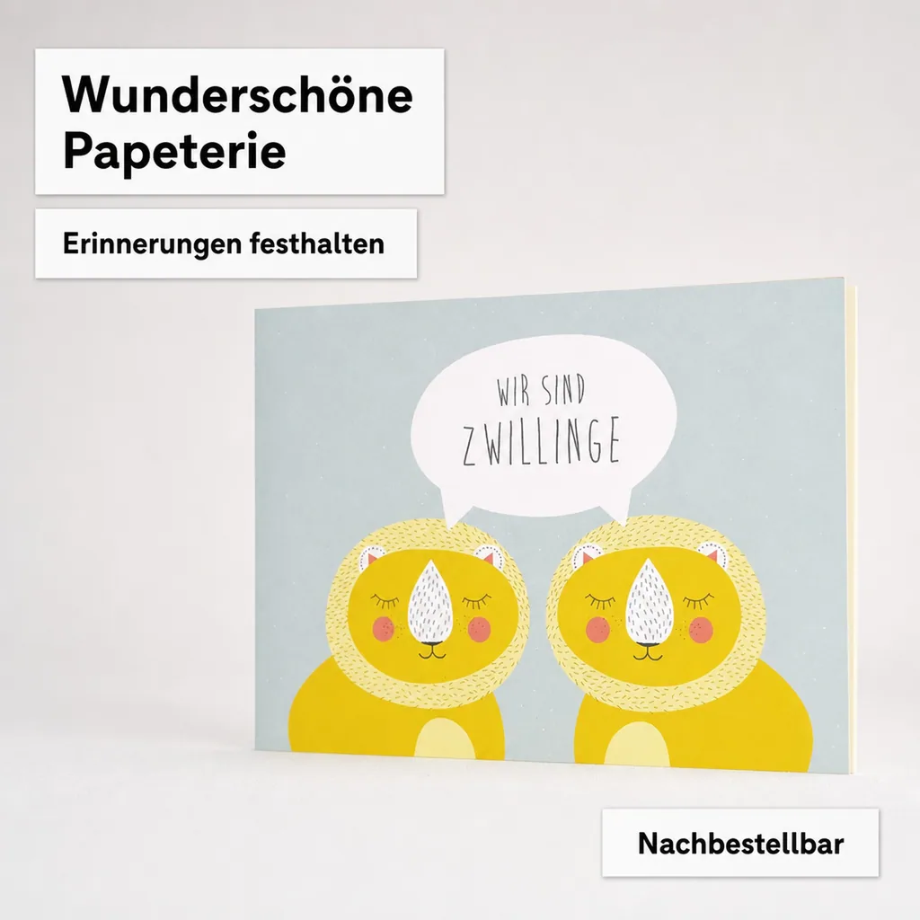 Ava & Yves Erinnerungsbuch "Wir sind Zwillinge"