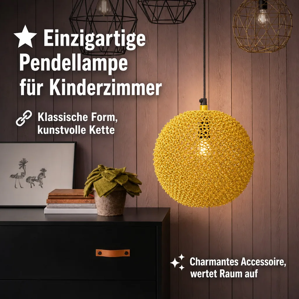 Kidsdepot Pendellampe "Scoop" Metall gelb