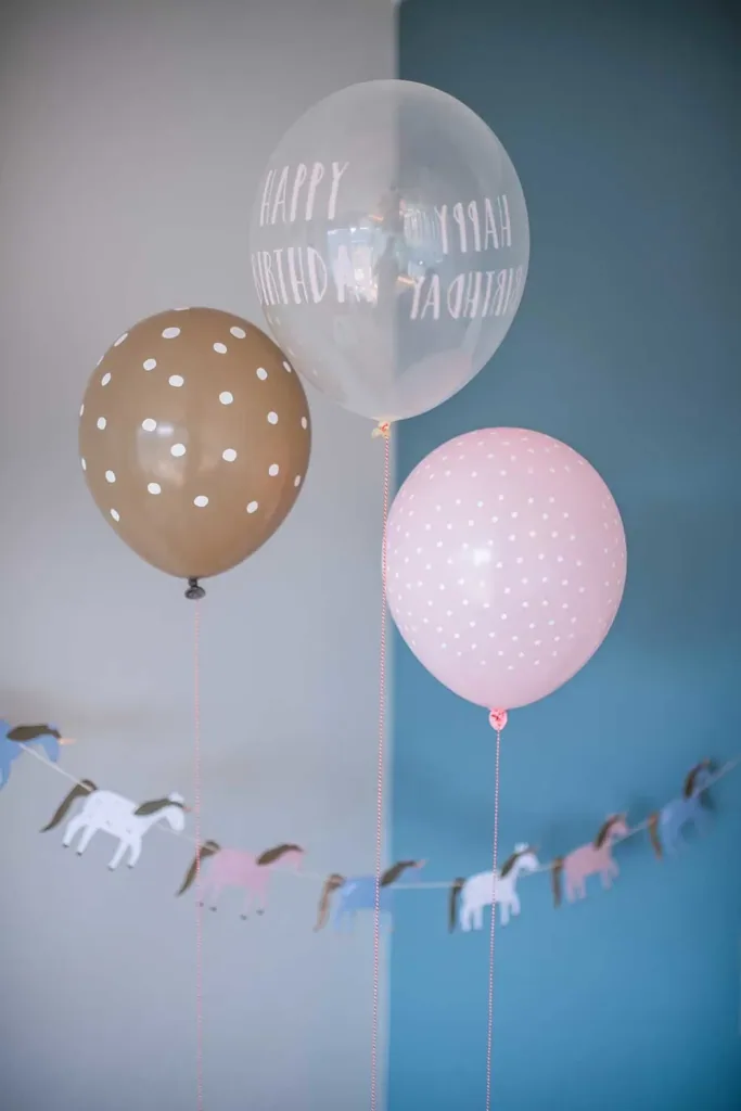 Ava & Yves Luftballons Einhorn Naturkautschuk