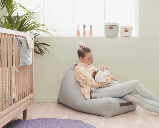 Nobodinoz Sitzsack / Sitzkissen Oasis Farniente gelb