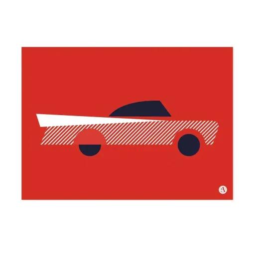 Lilipinso Poster-Set Fahrzeuge rot blau gelb