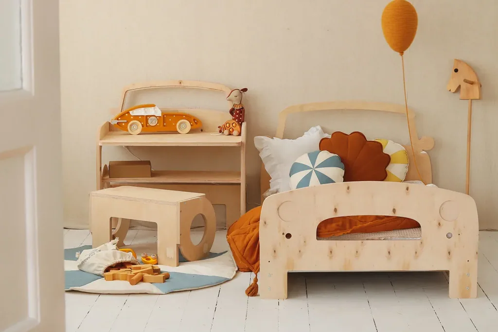 little lights Led Deko Kinderlampe Rennwagen senfgelb