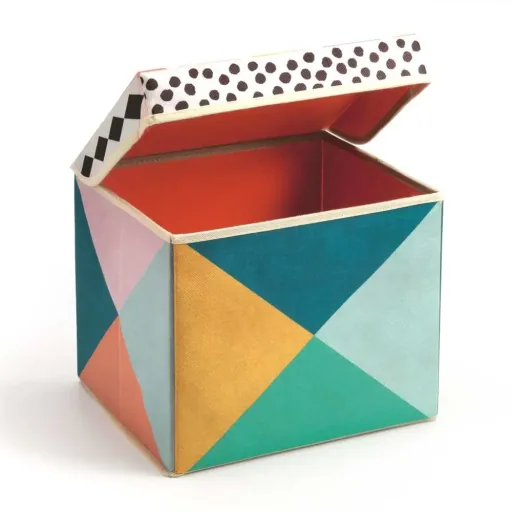 Djeco Aufbewahrung  Hocker bunt