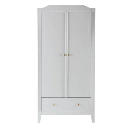 Maison Charlotte Kleiderschrank Opera 2 türig grau
