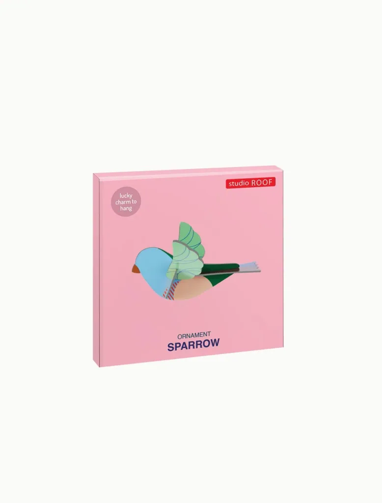 Studio ROOF Ornament, Bastel-Set, 3D Wandobjekt - Spatz
