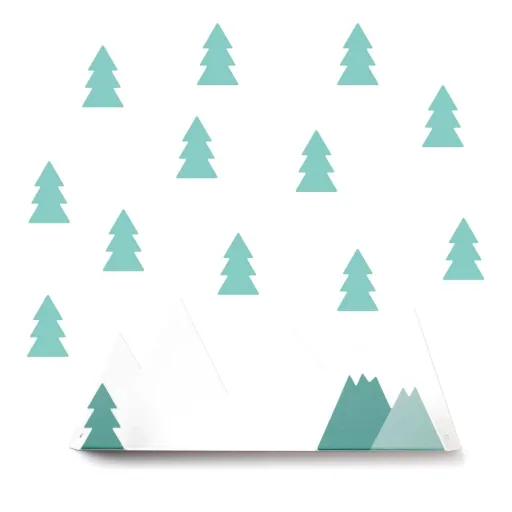 tresxics Wandregal Berge mint