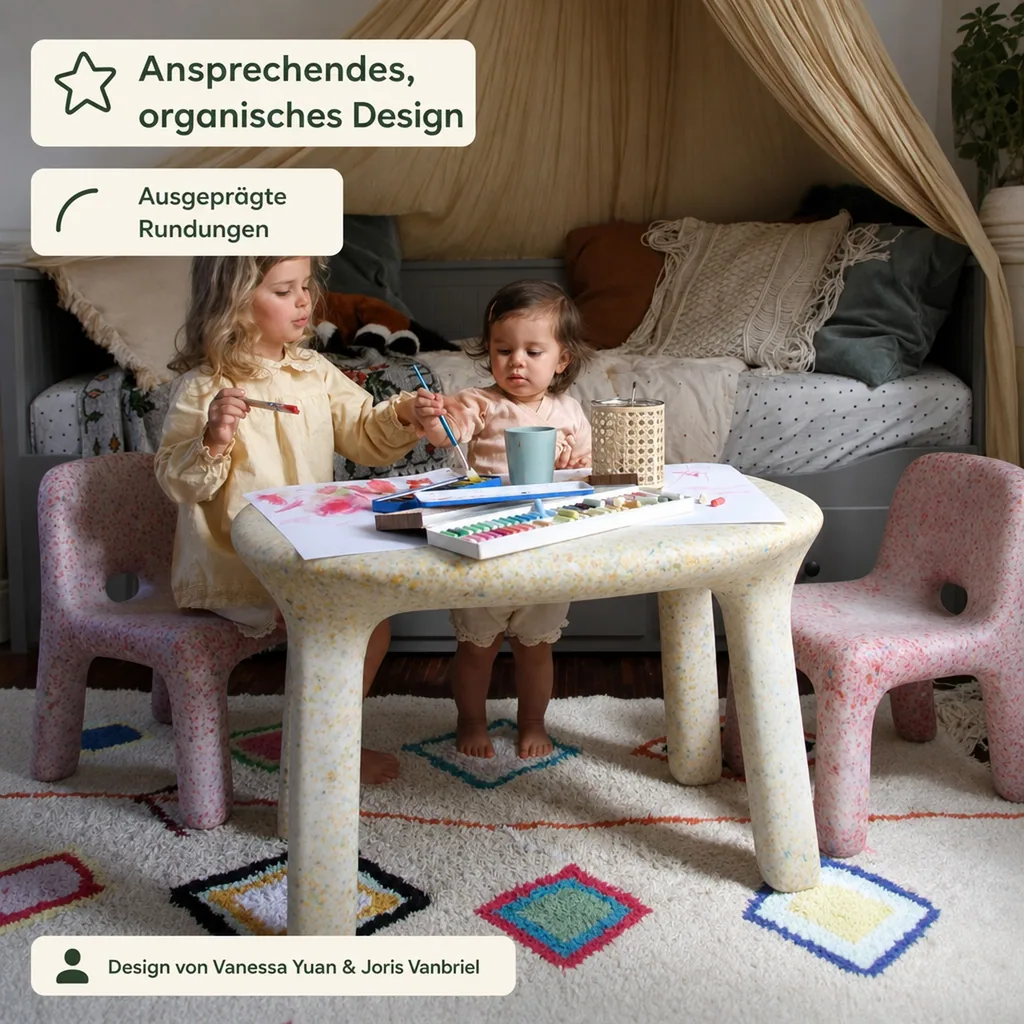 ecoBirdy Kindertisch - Luisa Table Vanilla
