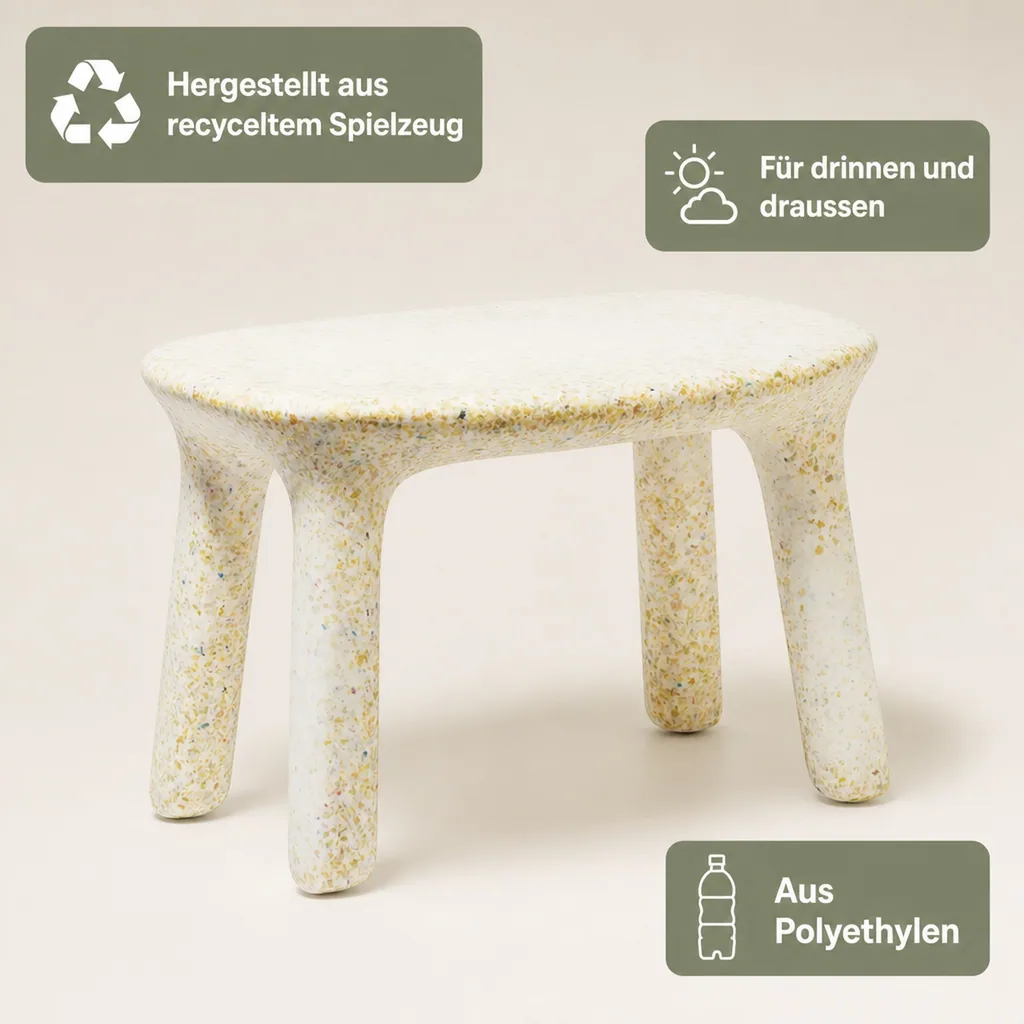 ecoBirdy Kindertisch - Luisa Table Vanilla