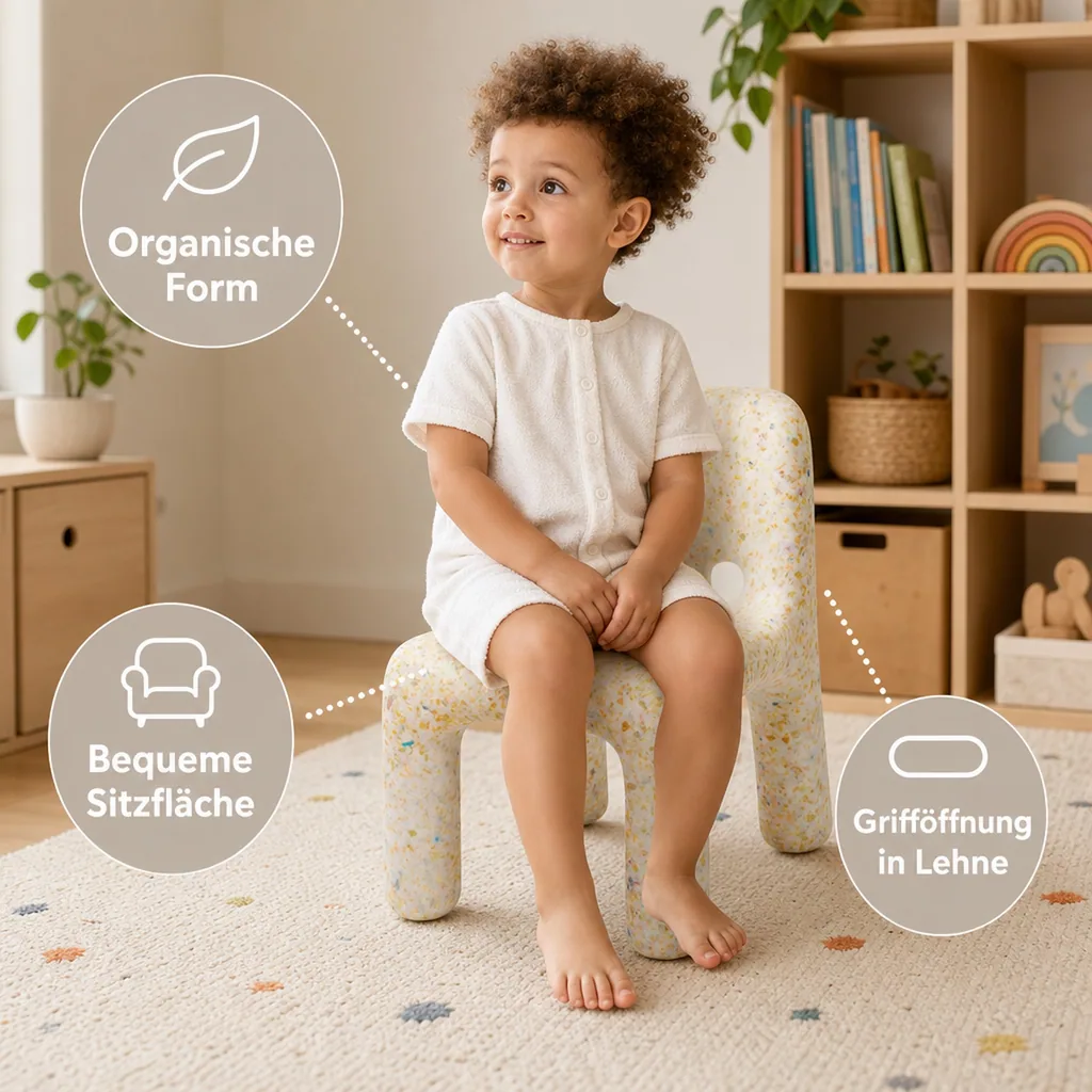 ecoBirdy Kinderstuhl - Charlie Chair Vanilla