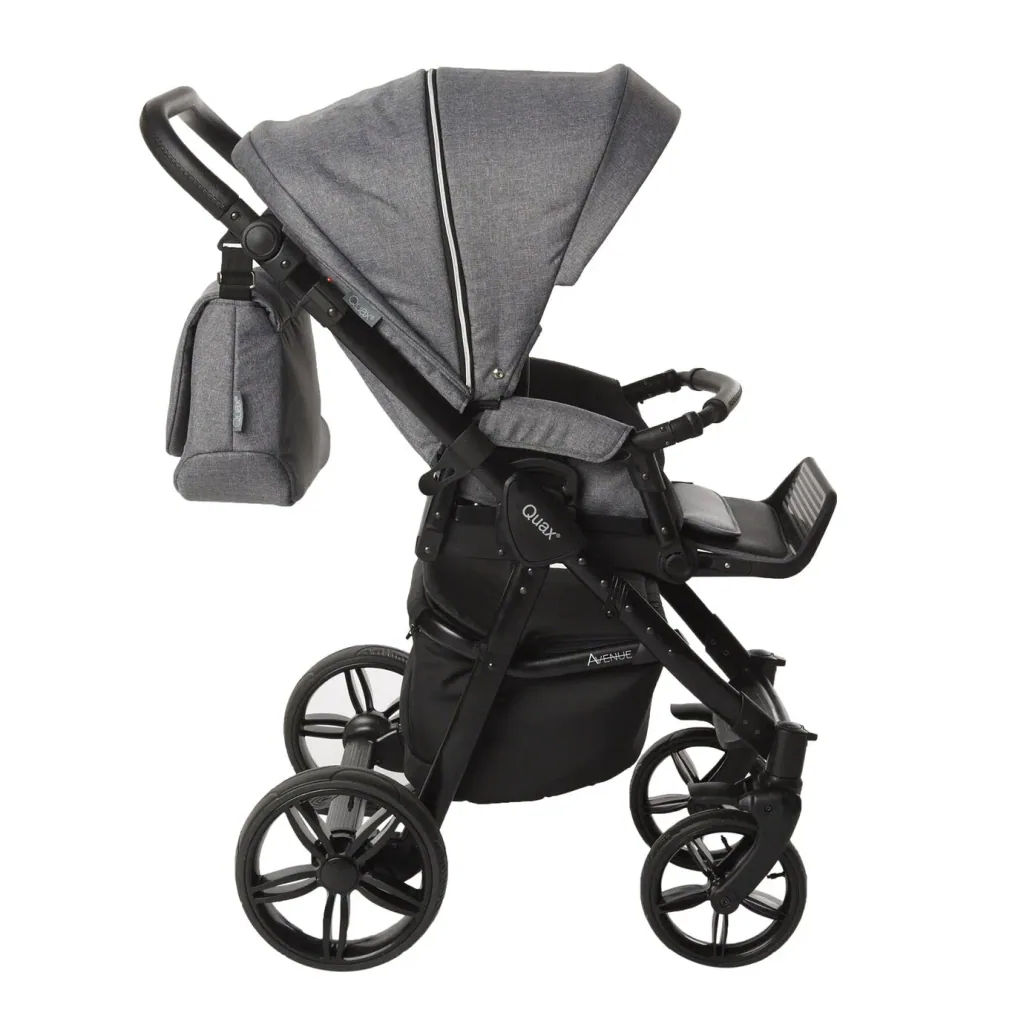 Quax Kinderwagen Avenue, Farbe Kinderwagen: Leinen Grau