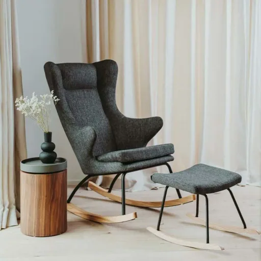 Quax Schaukelstuhl /Stillstuhl De Luxe schwarz