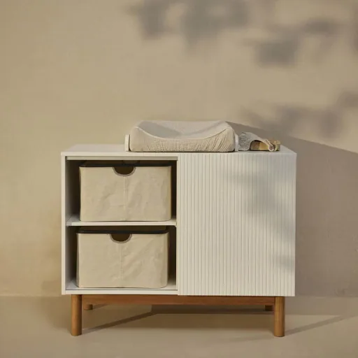 Quax Mood Babybett umbaubar weiss 70 x 140