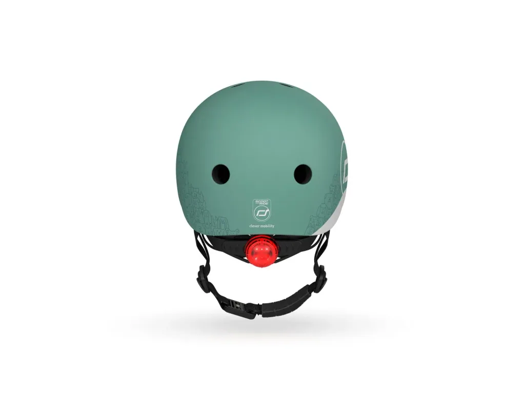 Scoot & Ride Reflective Helm, Roller Helm XXS-S, Farbe: Forest