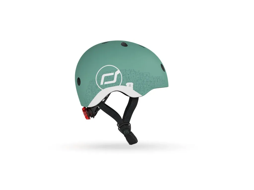 Scoot & Ride Reflective Helm, Roller Helm XXS-S, Farbe: Forest