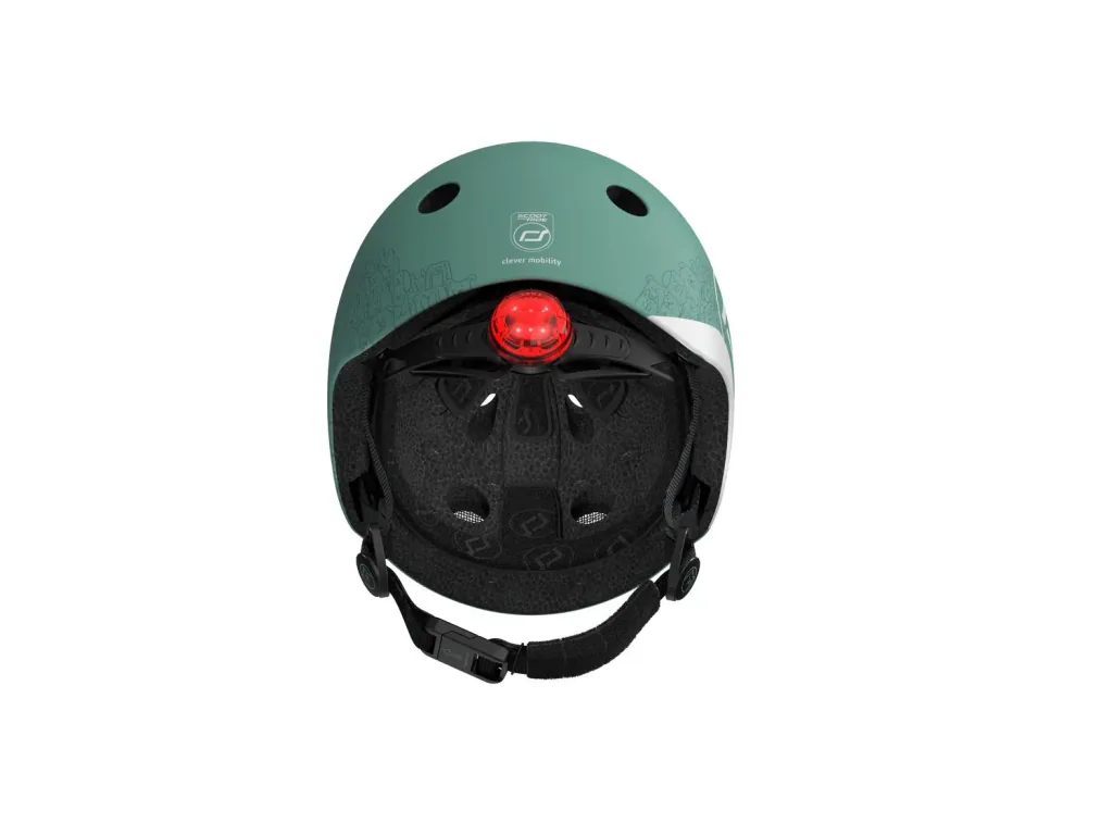 Scoot & Ride Reflective Helm, Roller Helm XXS-S, Farbe: Forest