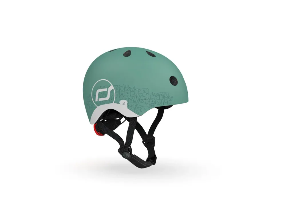 Scoot & Ride Reflective Helm, Roller Helm XXS-S, Farbe: Forest