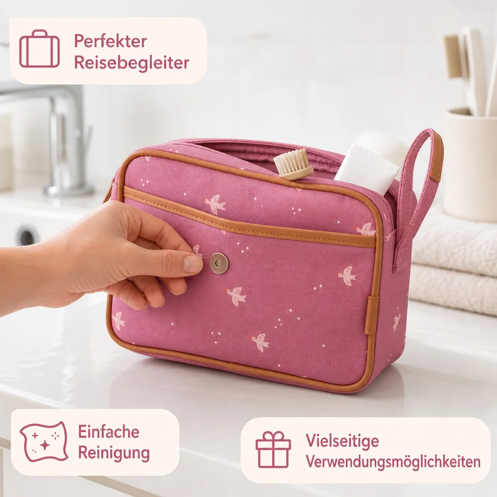 Fresk Kulturbeutel, Toilettentasche für Kinder, large, Farbe: Schwalbe