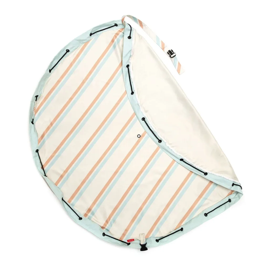 Play&Go Spielzeugsack, Spielzeugkorb, Spielzeug aufbewahrungstasche - Draussen, Farbe: Streifen