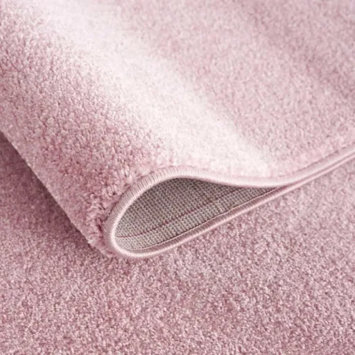 Livone Kinderteppich Stern weiss auf rosa, Teppichgrösse: 160 x 230 cm