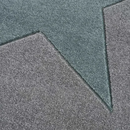 Livone Kinderteppich Stern mint auf grau, Teppichgrösse: 160 x 230 cm