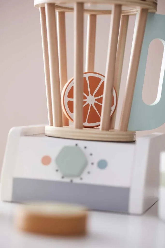 Kids Concept Spiel Standmixer aus Holz mit Zubehör