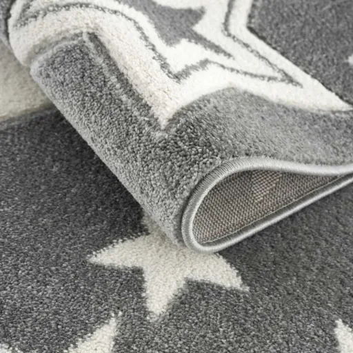 Livone Kinderteppich Galaxy Sterne grau, Teppichgrösse: 160 x 230 cm