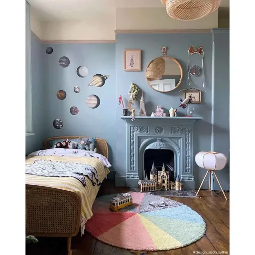 Lorena Canals waschbarer Wollteppich "Rug Pie Chart" Donna Wilson rund