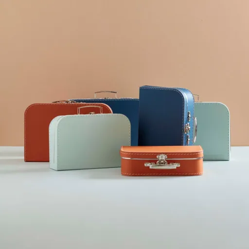 Kids Concept  Papp-Köfferchen 2-er Set mint