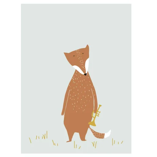 Trixie Kinderposter Fuchs