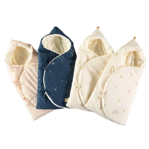 Nobodinoz Kinderwagen Sack "Cosy" Haiku Vögel