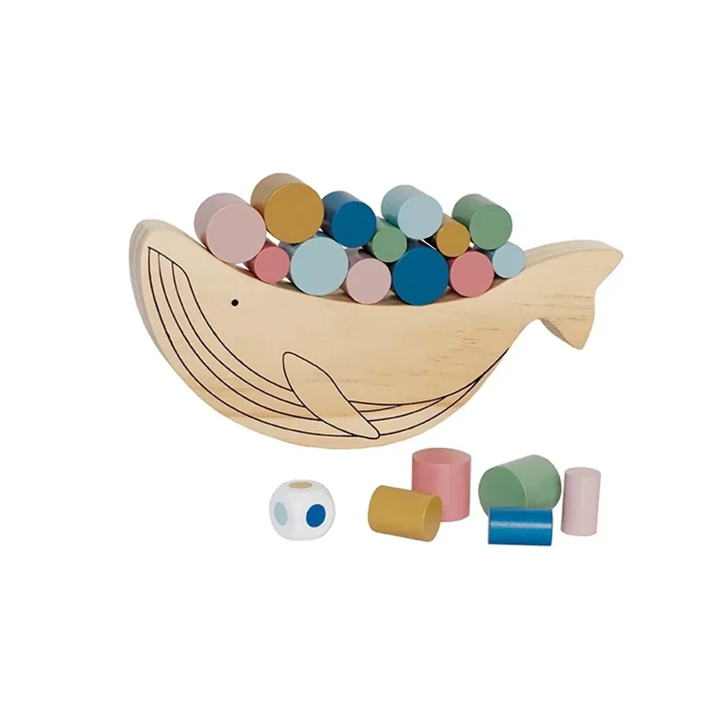 Jabadabado Kinderspielzeug, Balancierspiel - Wal