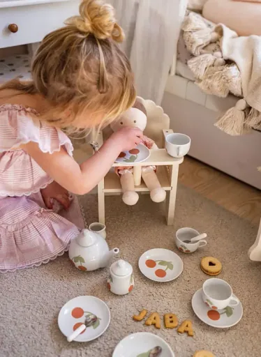 Jabadabado Kindergeschirrset, Spielset - Teeservice, Porzellan
