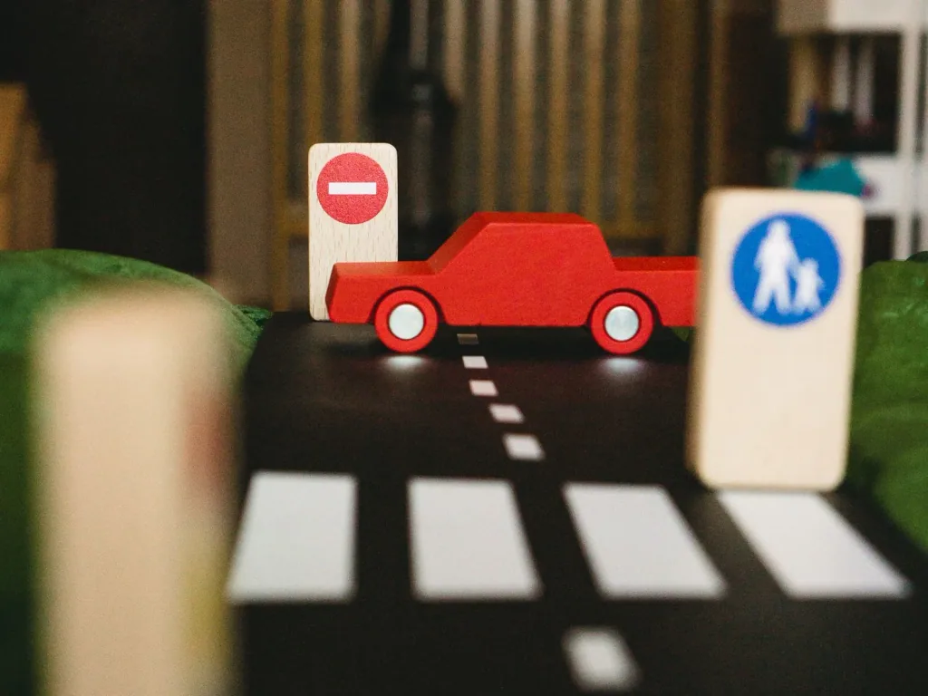 Waytoplay Verkehrszeichen, Straßensperren - holz