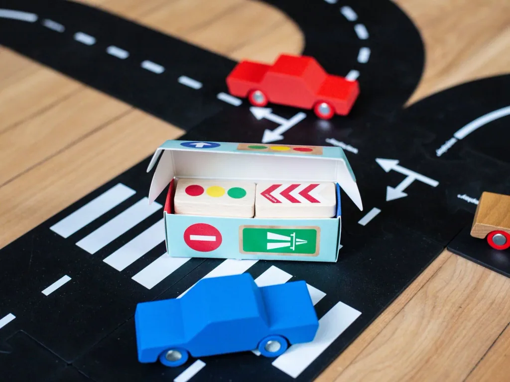 Waytoplay Verkehrszeichen, Straßensperren - holz