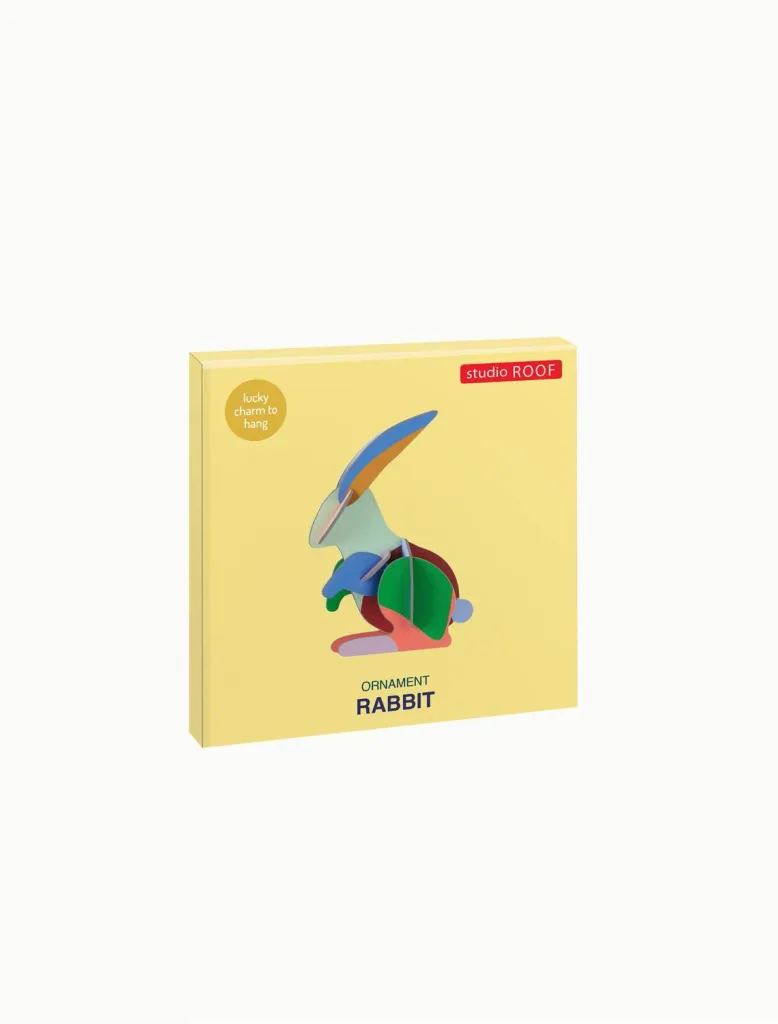 Studio ROOF Ornament, Bastel-Set, 3D Wandobjekt - Hase