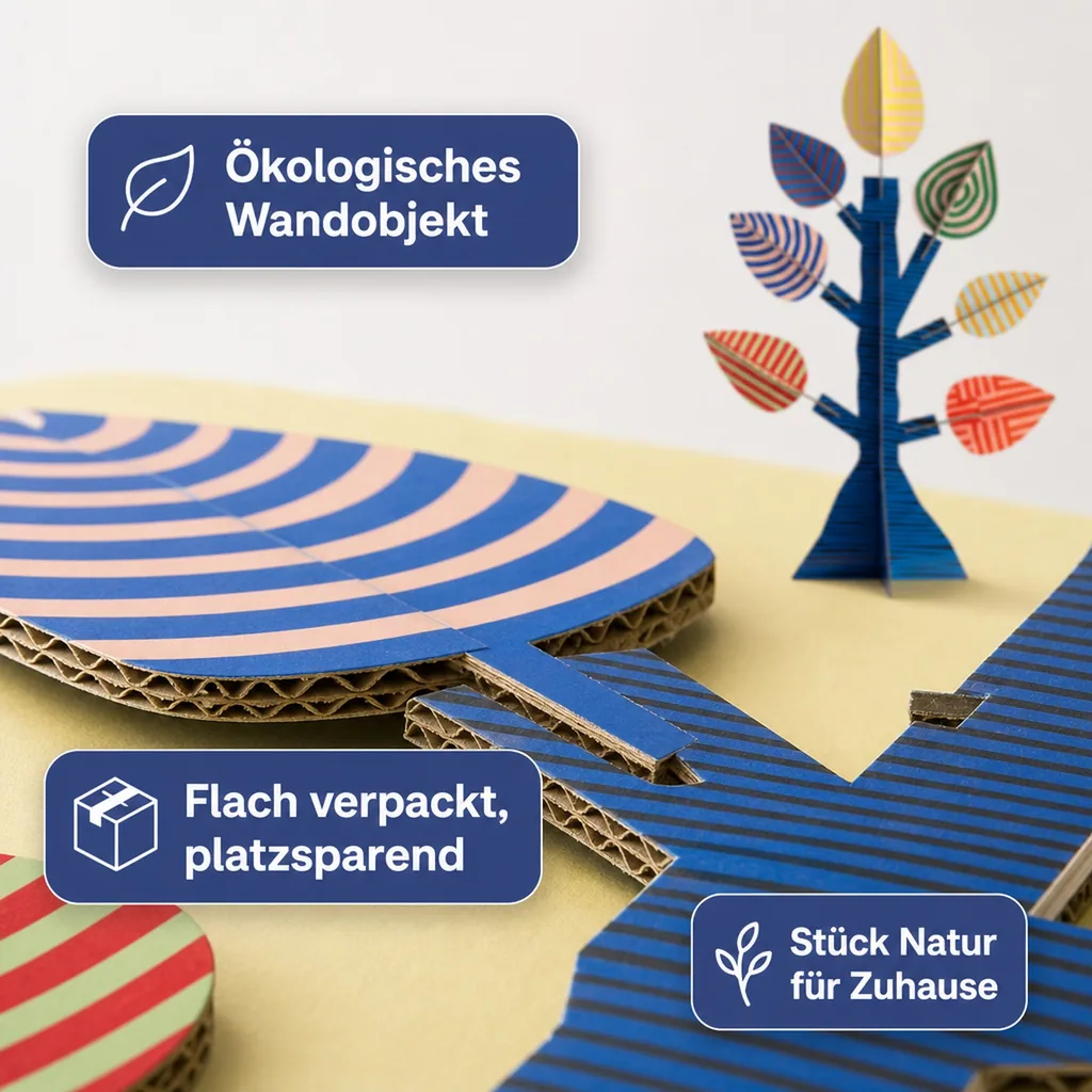 Studio ROOF Wanddeko, Bastel-Set, 3D Wandobjekt - Tree of Life by Jantien
