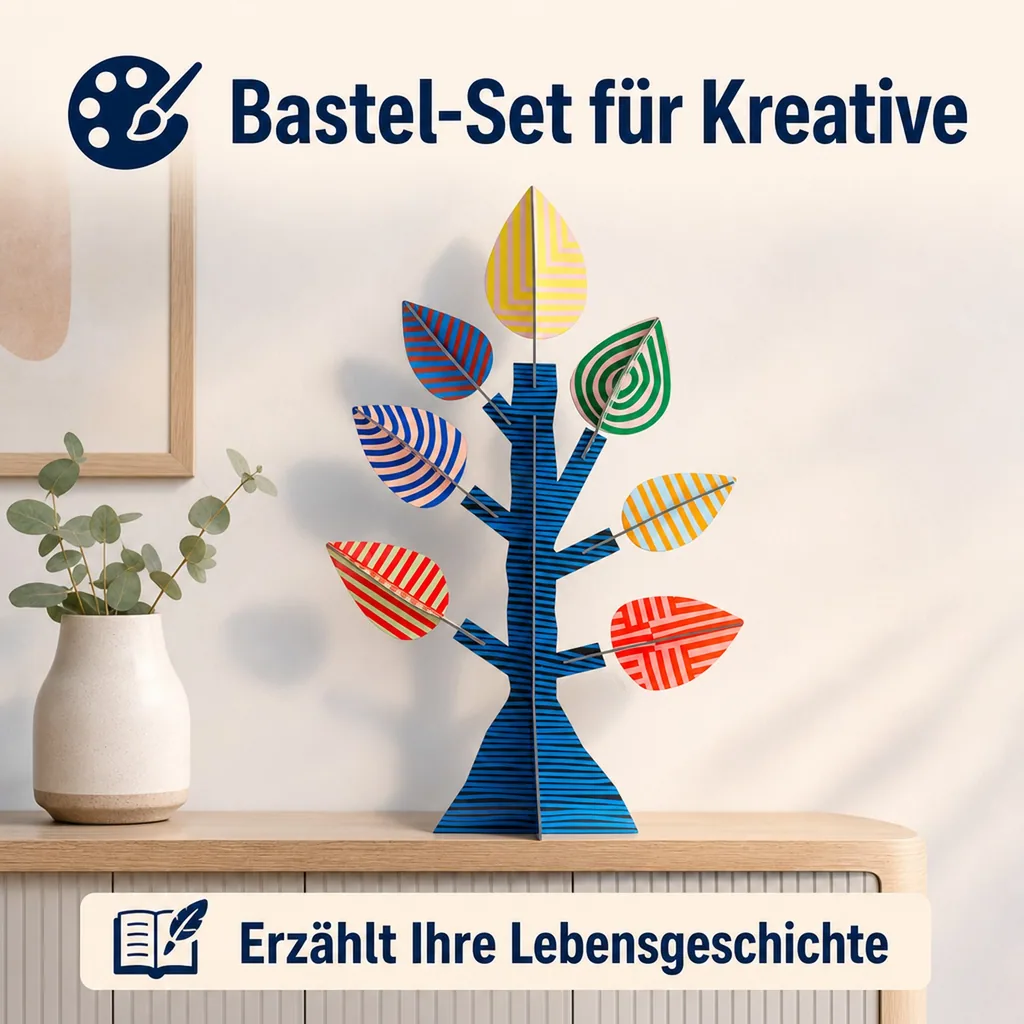 Studio ROOF Wanddeko, Bastel-Set, 3D Wandobjekt - Tree of Life by Jantien