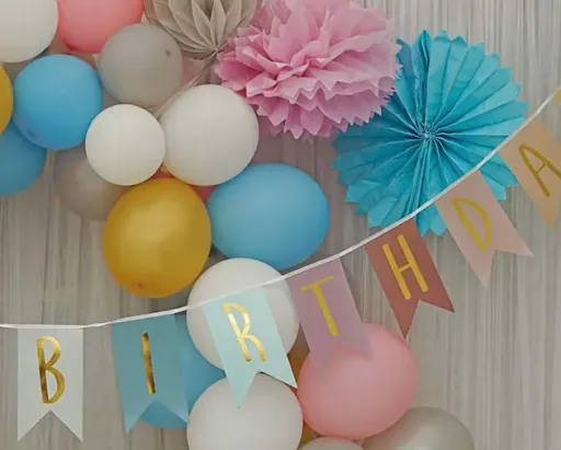 Jabadabado Wimpelkette, Wimpelgirlande - Happy Birthday